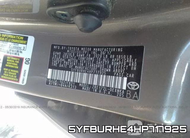 5YFBURHE4HP717925 фото 10
