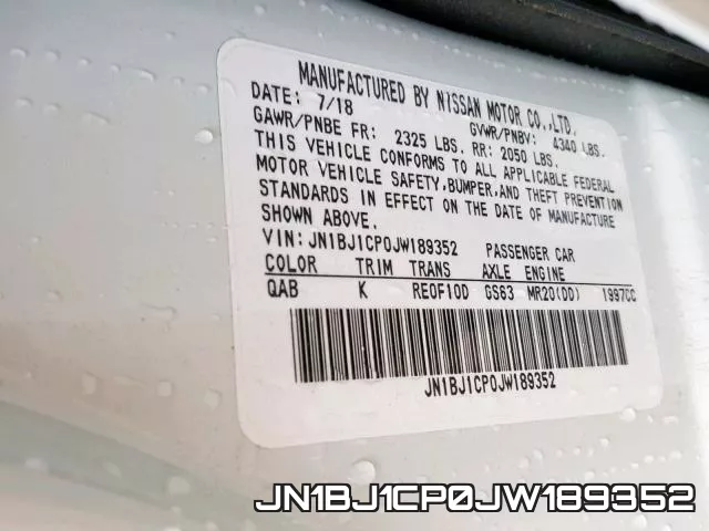 JN1BJ1CP0JW189352 фото 2