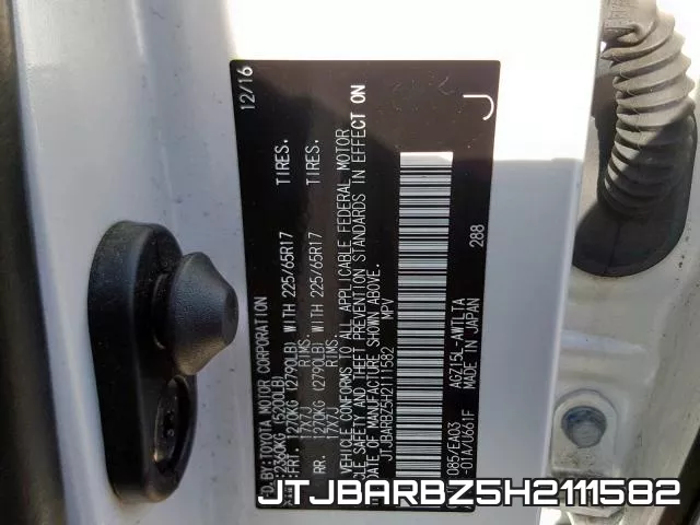 JTJBARBZ5H2111582 фото 2