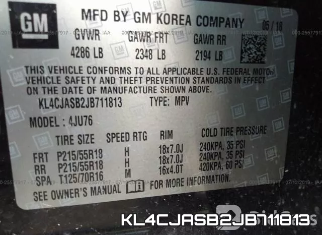 KL4CJASB2JB711813 фото 10