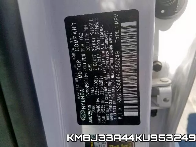 KM8J33A44KU953249 фото 2