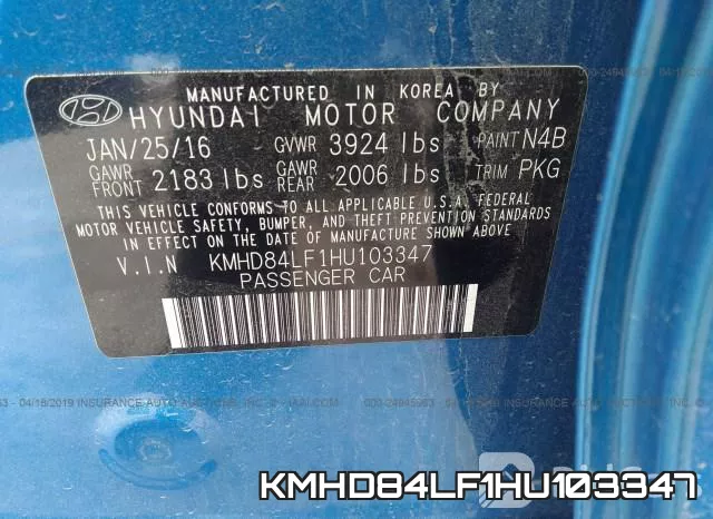 KMHD84LF1HU103347 фото 10