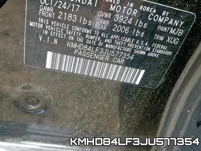 KMHD84LF3JU577354 фото 2