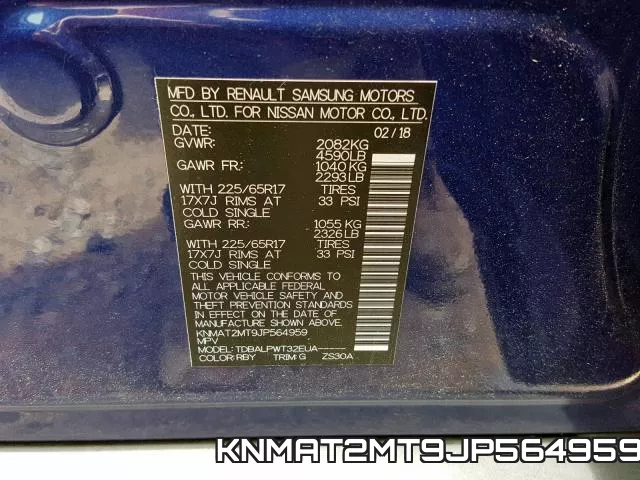 KNMAT2MT9JP564959 фото 2