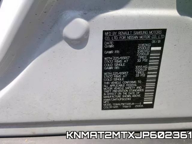 KNMAT2MTXJP602361 фото 2