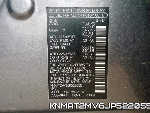 KNMAT2MV6JP522055 фото 2