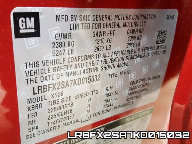 LRBFX2SA7KD015032 фото 2