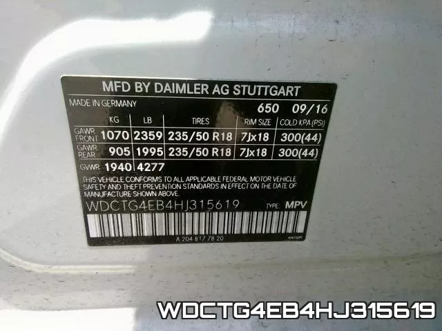 WDCTG4EB4HJ315619 фото 2