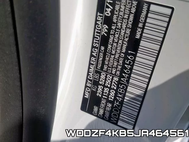 WDDZF4KB5JA464561 фото 2