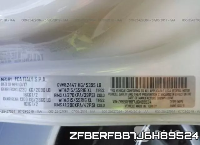 ZFBERFBB7J6H89524 фото 10