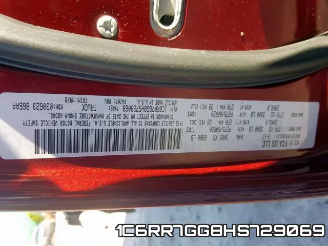 1C6RR7GG8HS729069 фото 2