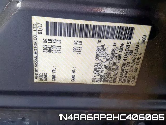 1N4AA6AP2HC406085 фото 2