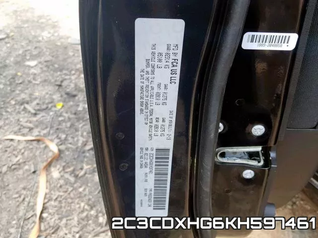 2C3CDXHG6KH597461 фото 2
