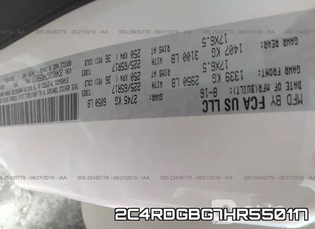 2C4RDGBG7HR550117 фото 10