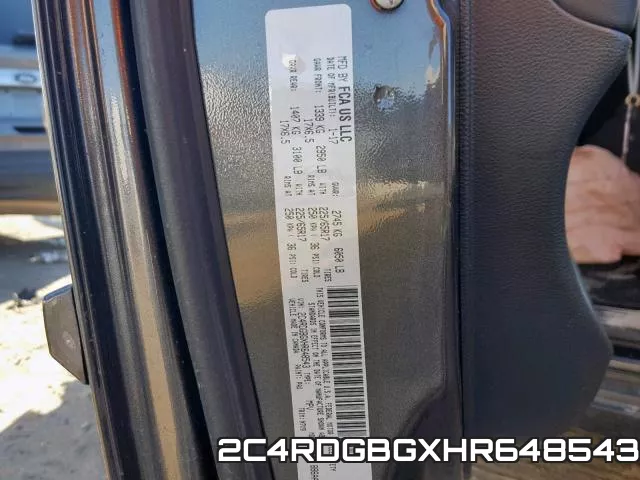 2C4RDGBGXHR648543 фото 2