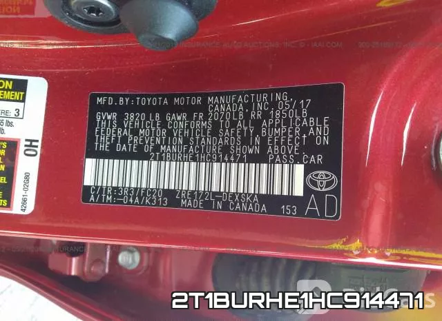 2T1BURHE1HC914471 фото 10
