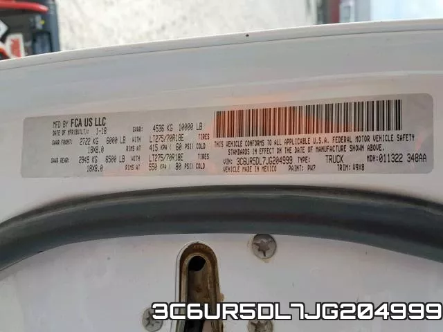3C6UR5DL7JG204999 фото 2