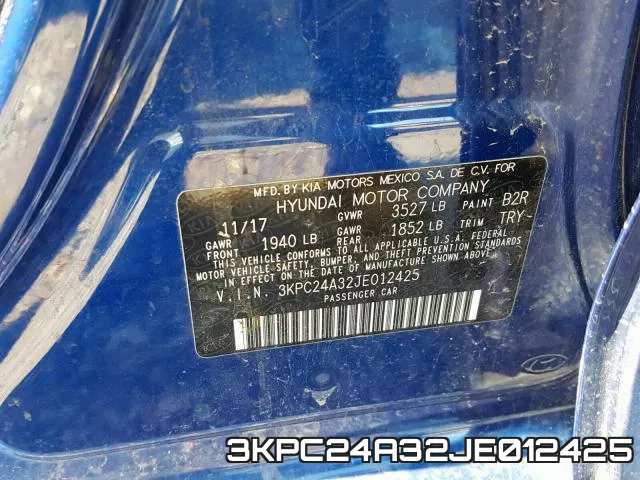 3KPC24A32JE012425 фото 2