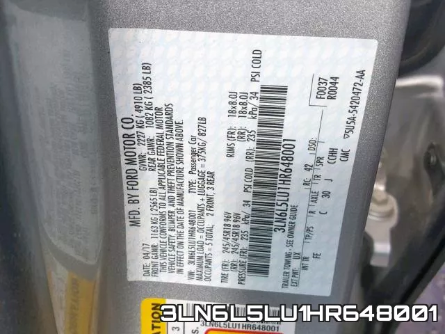 3LN6L5LU1HR648001 фото 2