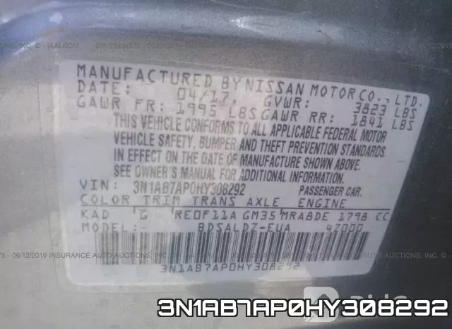 3N1AB7AP0HY308292 фото 10
