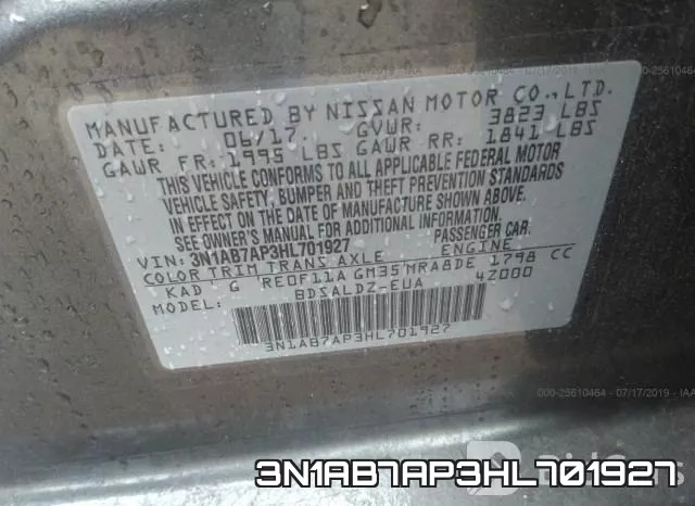 3N1AB7AP3HL701927 фото 10