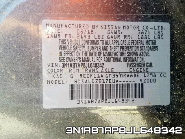 3N1AB7AP8JL648342 фото 2