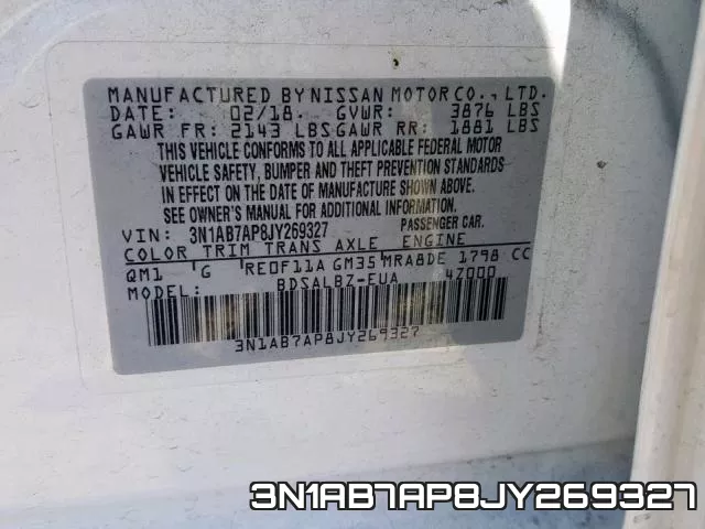 3N1AB7AP8JY269327 фото 2