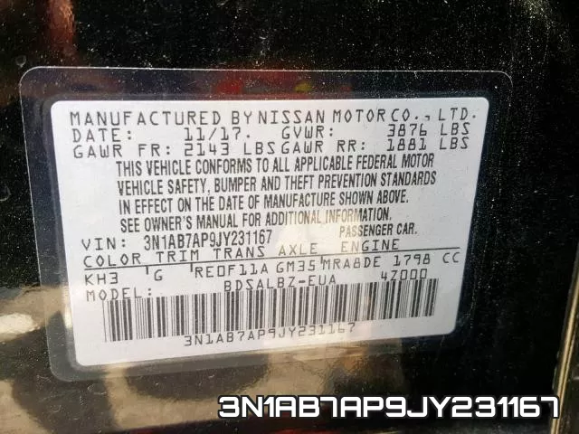 3N1AB7AP9JY231167 фото 2
