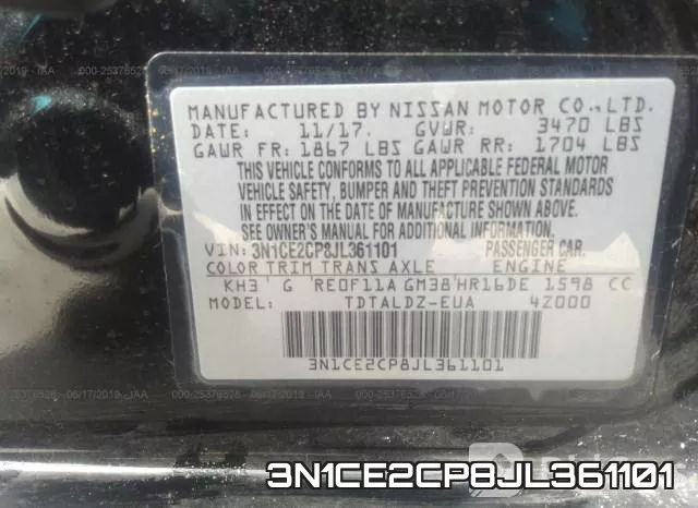 3N1CE2CP8JL361101 фото 10