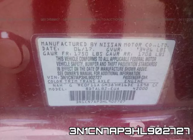 3N1CN7AP3HL902727 фото 10