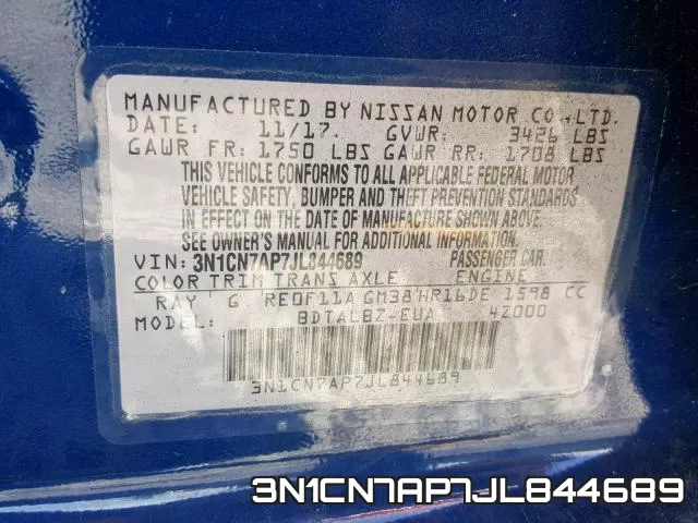 3N1CN7AP7JL844689 фото 2