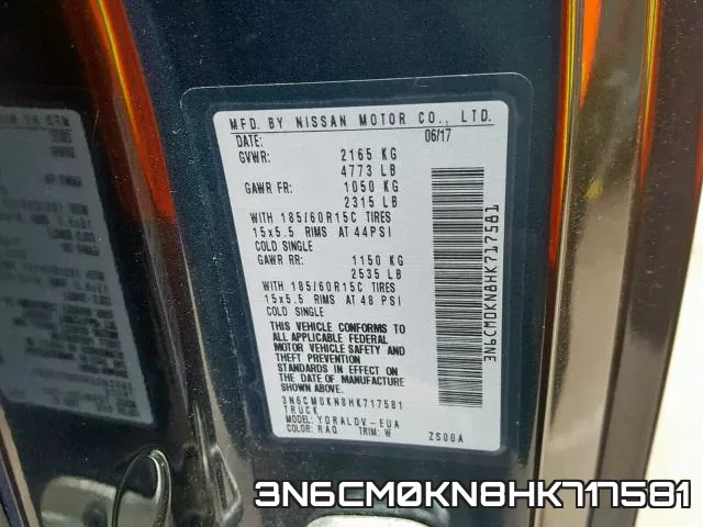 3N6CM0KN8HK717581 фото 2