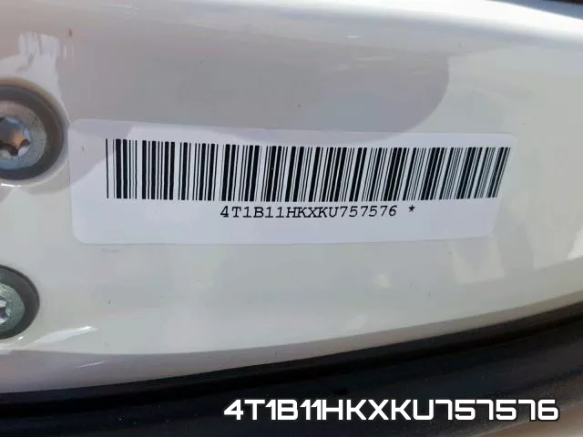 4T1B11HKXKU757576 фото 2