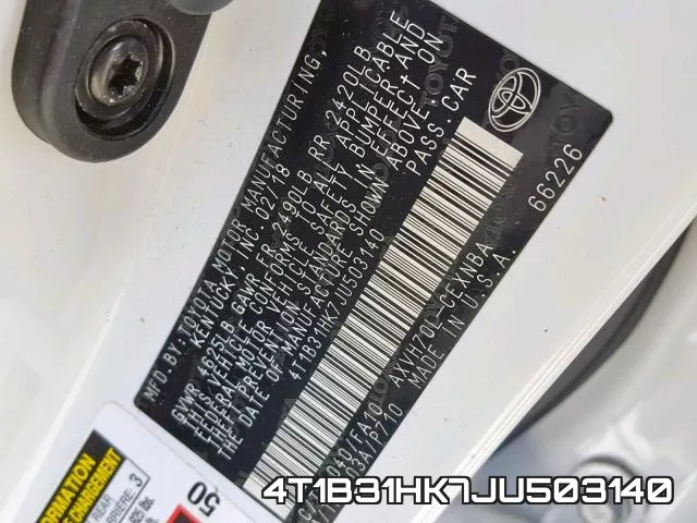 4T1B31HK7JU503140 фото 2