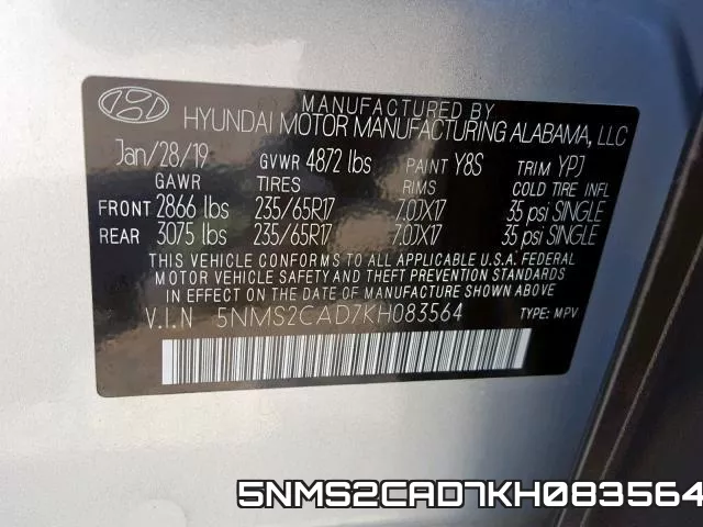 5NMS2CAD7KH083564 фото 2