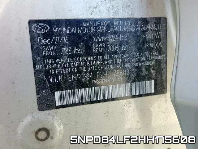 5NPD84LF2HH175608 фото 2