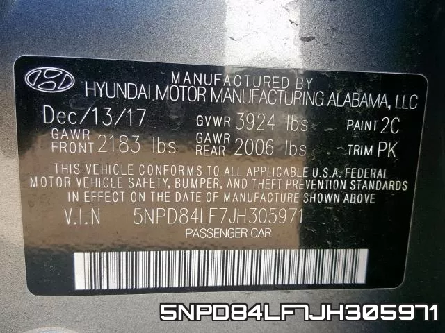 5NPD84LF7JH305971 фото 2