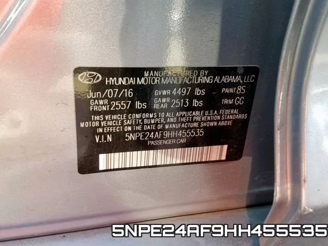5NPE24AF9HH455535 фото 2