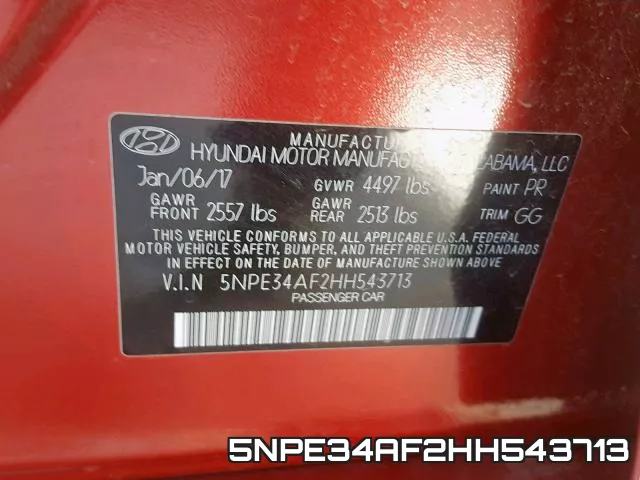 5NPE34AF2HH543713 фото 2