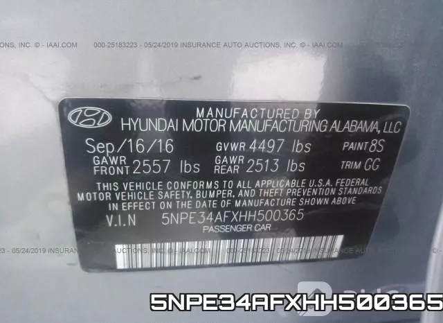 5NPE34AFXHH500365 фото 9