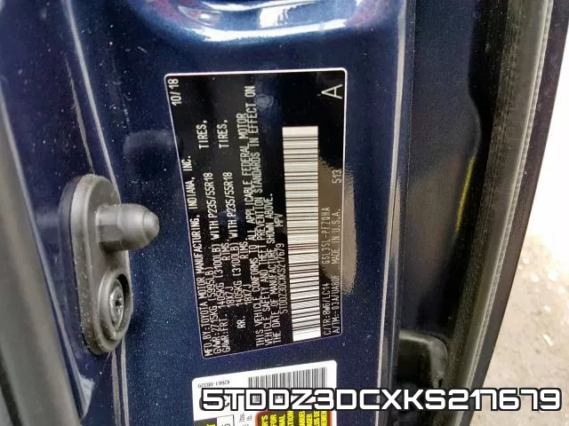 5TDDZ3DCXKS217679 фото 2