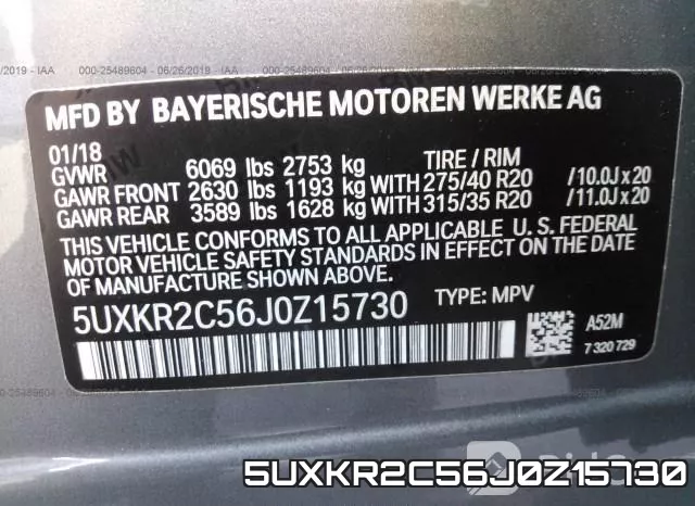 5UXKR2C56J0Z15730 фото 10