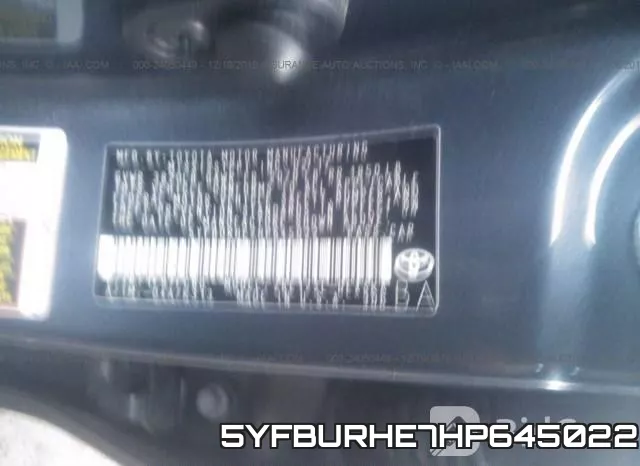 5YFBURHE7HP645022 фото 9