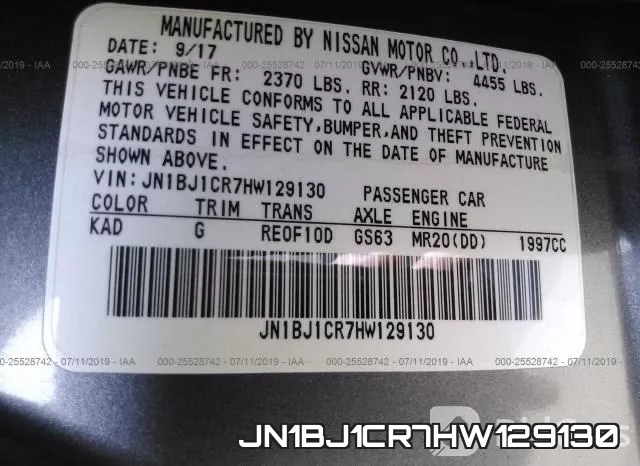 JN1BJ1CR7HW129130 фото 10