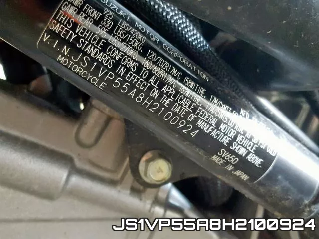 JS1VP55A8H2100924 фото 2