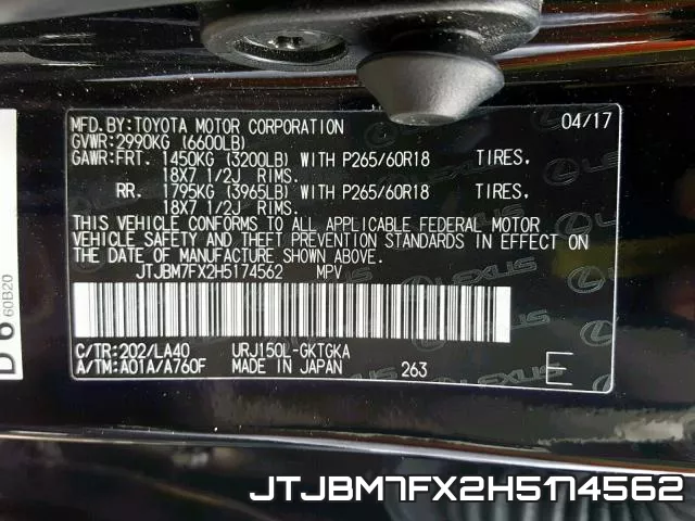 JTJBM7FX2H5174562 фото 2