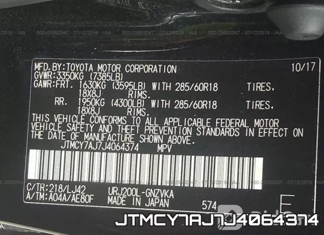 JTMCY7AJ7J4064374 фото 10