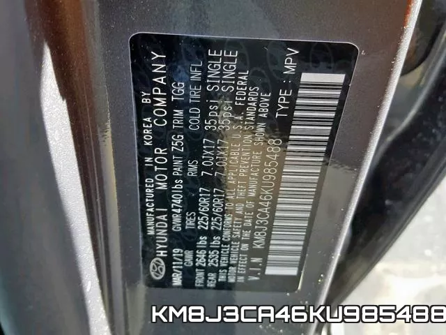 KM8J3CA46KU985488 фото 2