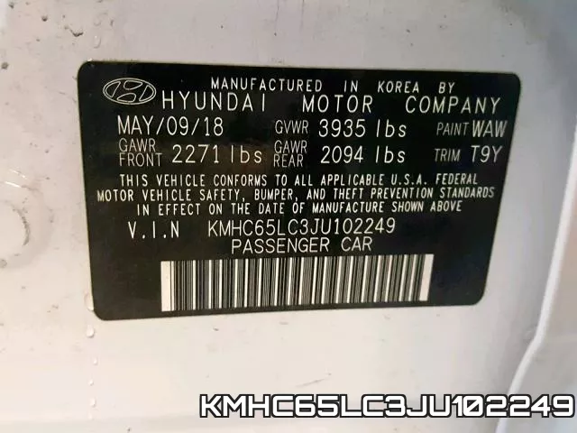 KMHC65LC3JU102249 фото 2