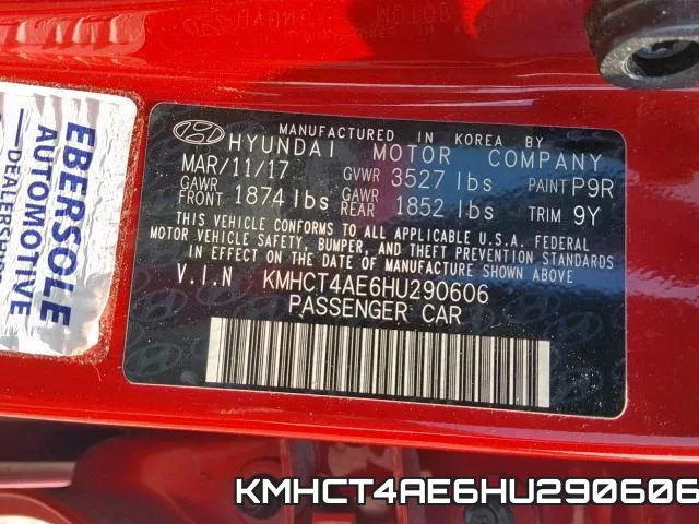 KMHCT4AE6HU290606 фото 2